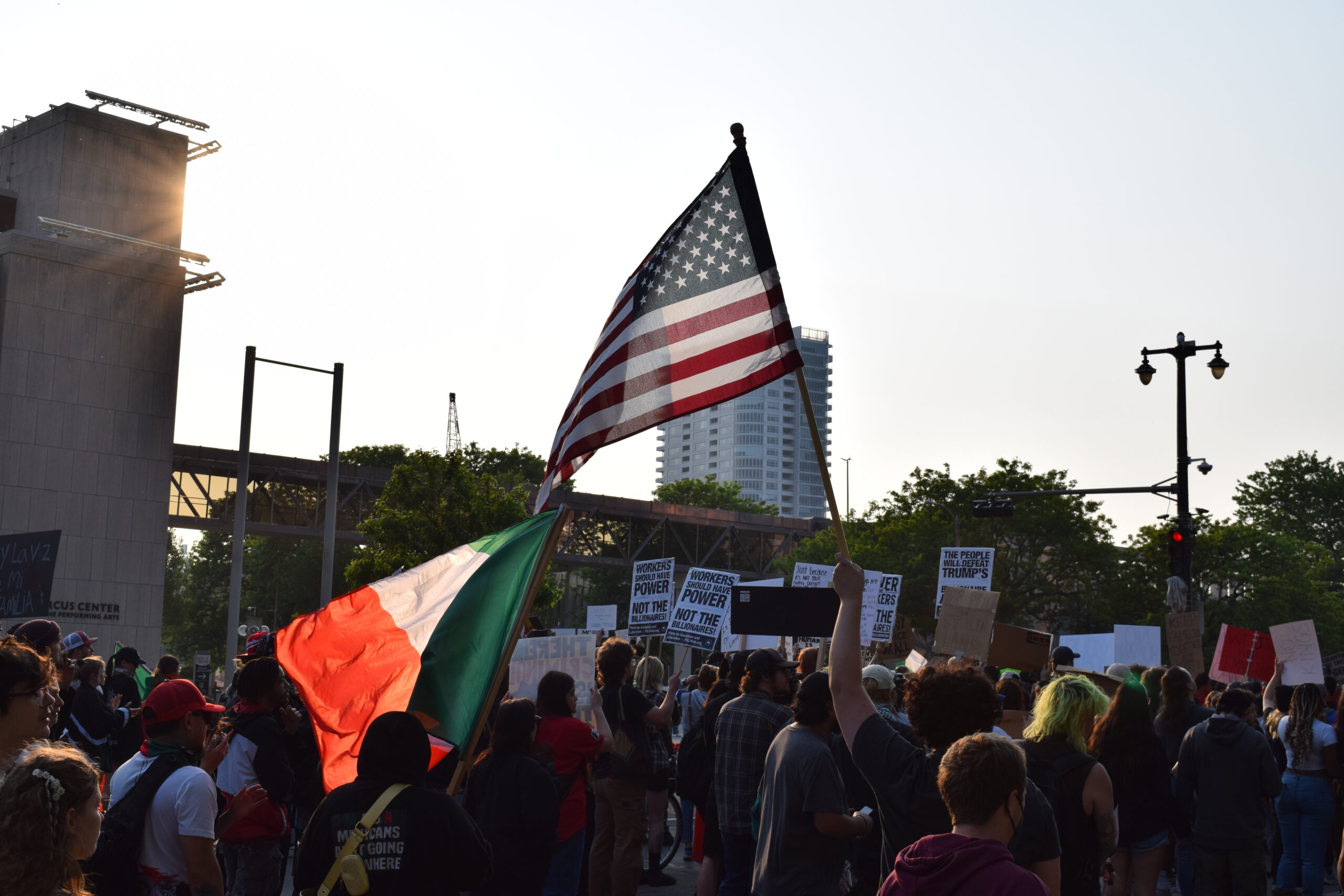 Hundreds march in Milwaukee to protest recent ICE arrests, Trump’s use of military